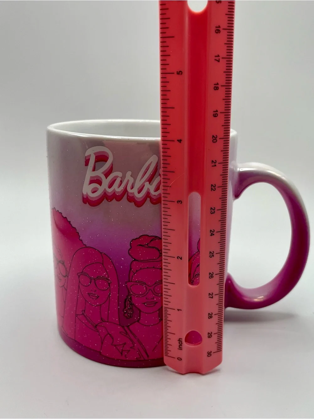 Barbie 2024 Culturefly Pink Glitter Coffee Mug. 20 oz!